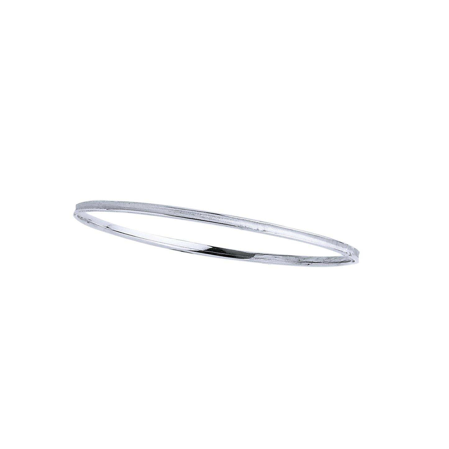 14K Gold Concave Bangle