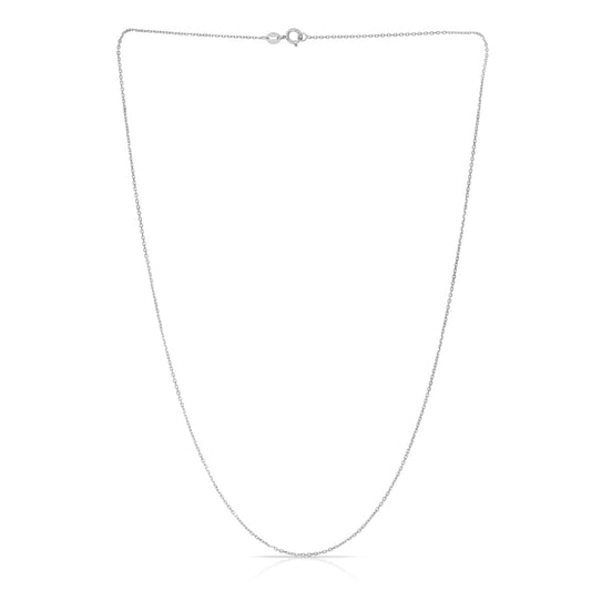 14K Gold 1.1mm Diamond Cut Cable Chain