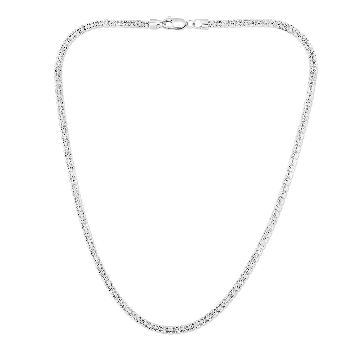 14K 3.14mm Fancy Ice Chain