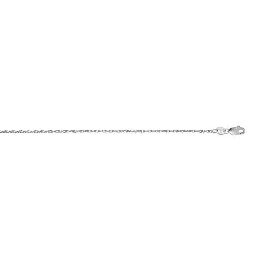 14K Gold .85mm Machine Rope Chain (Carded)