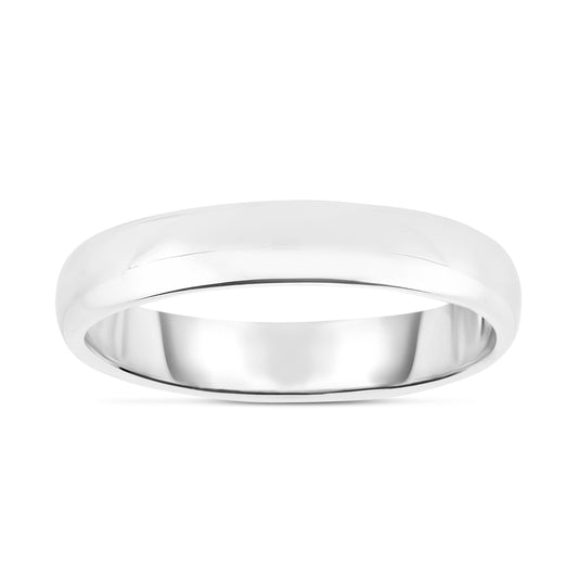 Wedding Band in 14K White Gold — 4mm