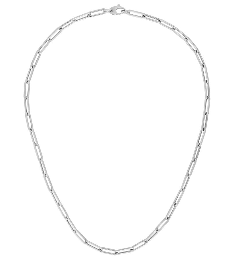 14K Gold 4.2mm Paperclip Chain