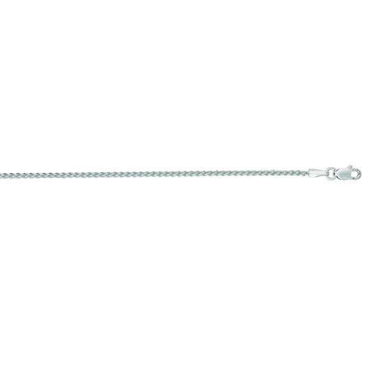 14K Gold 1.5mm Round Wheat Chain